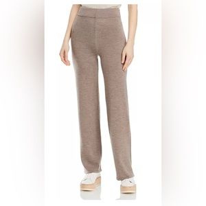 NWT!! Leisure Lalla Wool Knit Wide-Leg High Waist Trousers in Turtledove MaxMara